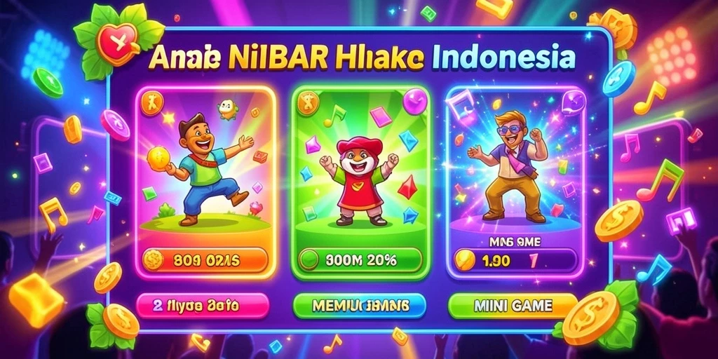 Screenshot dari tampilan antarmuka permainan slot.