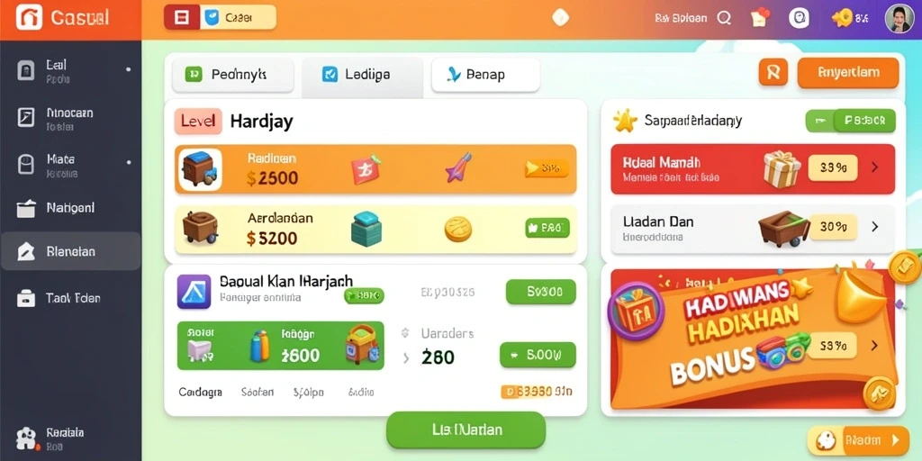 Tampilan utama MAMEN123 yang menarik dan intuitif.