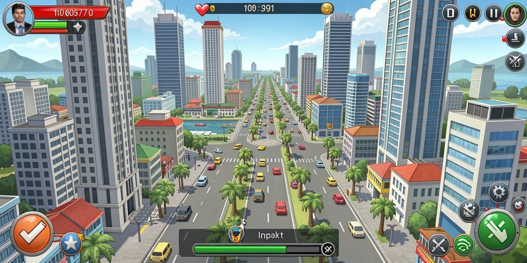 Screenshot menunjukkan tampilan awal aplikasi yang menarik.
