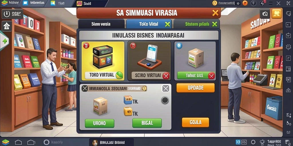 Tampilan antarmuka yang modern dan menarik.